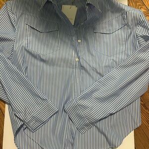 Women’s Blue Striped Shirt | NEVER WORN